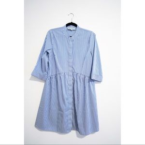 Tuckernuck Blue Stripe Royal Shirt Dress, SM